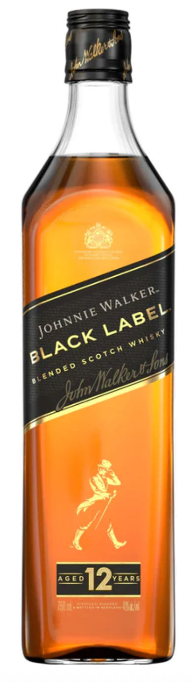 Johnnie Walker Black Label Scotch 750ml (80 Proof)